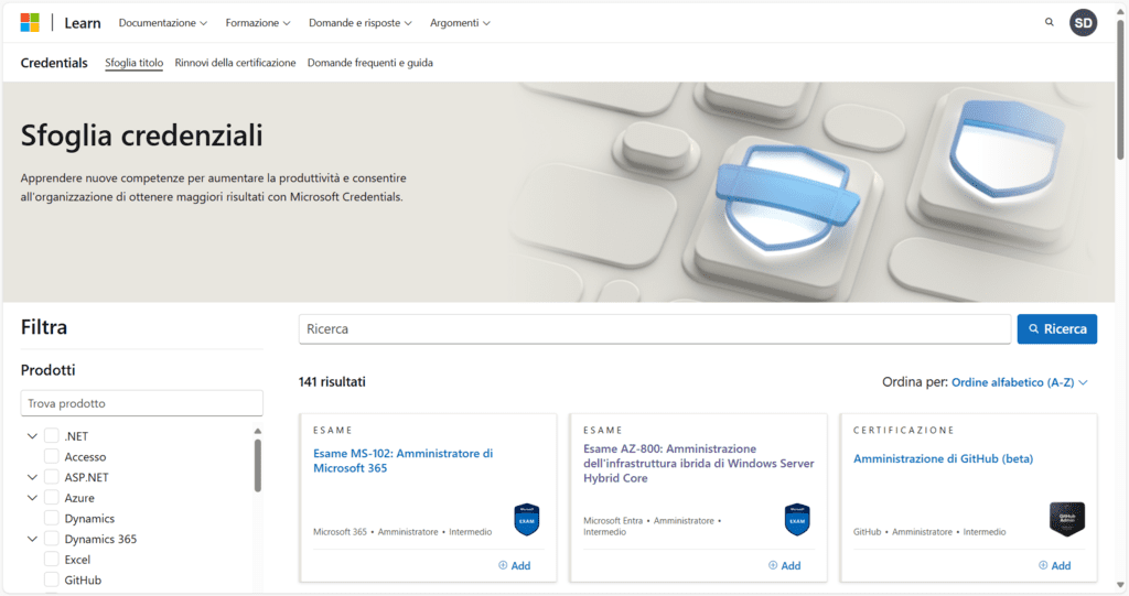 Iscriversi agli esami Microsoft su Microsoft Learn