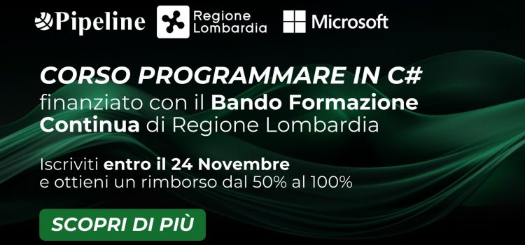 Corso Programmare in C# finanziato